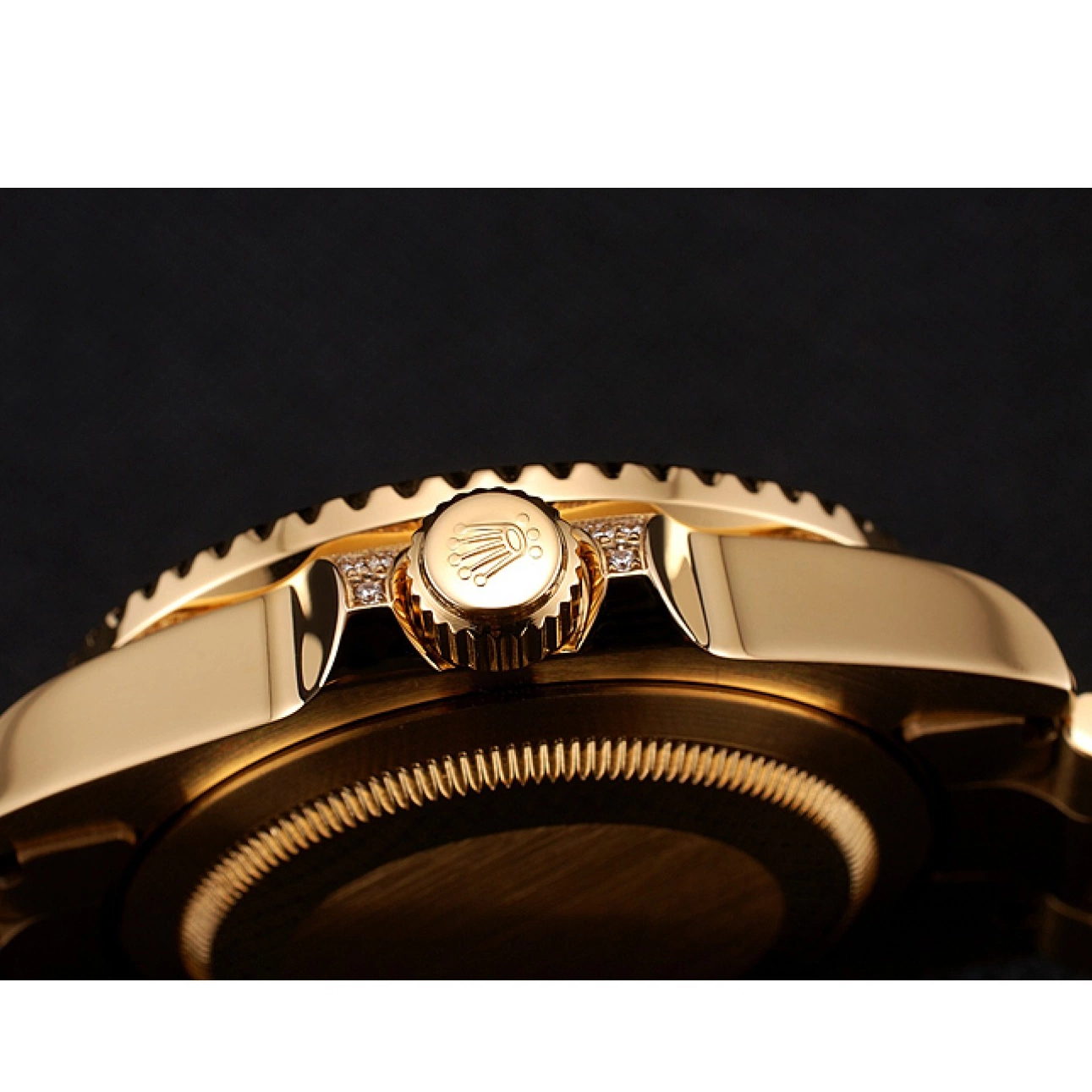 Best AAA Replica Sites Stone Dial And Master Case Swiss Bracelet Gold Green Rolex GMT II 1453748 Bezel Set 0610